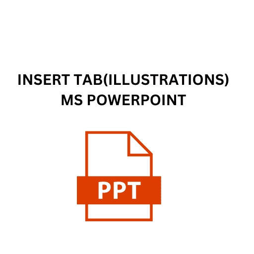 10.INSERT TAB(ILLUSTRATIONS)MS POWERPOINT